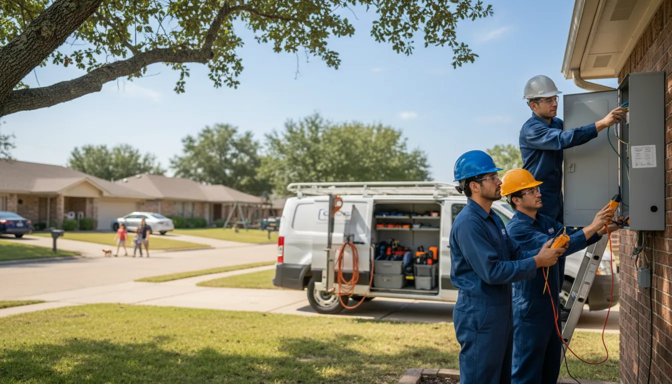 Certified electrician providing emergency electrical services in French Village, MO